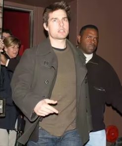 Tom Cruise Mission Impossible Brown Wool Peacoat Celebrity Sale