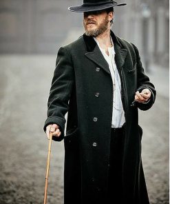 Tom Hardy Peaky Blinders Alfie Solomons Wool Coat Black Friday Sale