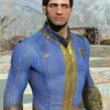 Vault Fallout 76 Blue Leather Jacket