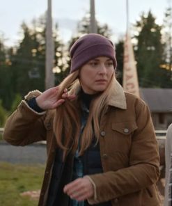 Virgin River Alexandra Breckenridge Brown Denim Jacket Free Shipping Worldwide