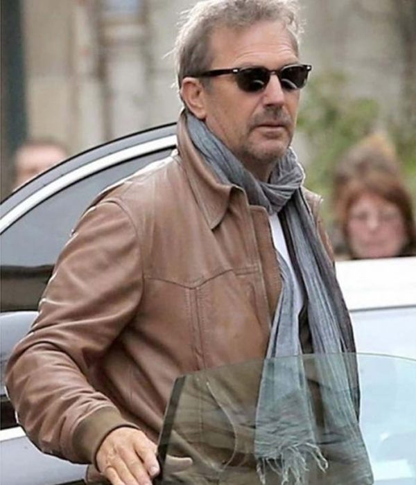 3 Days To Kill Kevin Costner Brown Leather Jacket Black Friday Sale