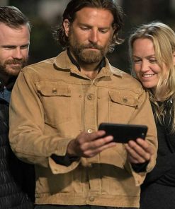 A Star Is Born Bradley Cooper Brown Cotton Jacket