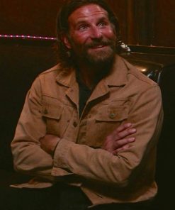 A Star Is Born Bradley Cooper Brown Cotton Jacket Sale