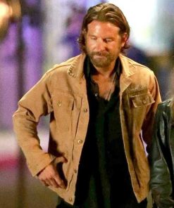 A Star Is Born Bradley Cooper Brown Cotton Jacket Shop now