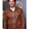 A Star Is Born Bradley Cooper Brown Leather Jacket