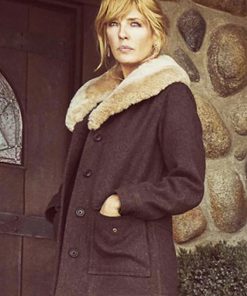 Beth Dutton Yellowstone Brown Wool Coat