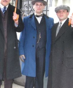 Boardwalk Empire Arnold Rothstein Blue Wool Coat Free Shipping UK USA Europe