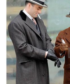 Boardwalk Empire Frank Capone Gray Wool Coat Christmas Sale