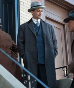 Boardwalk Empire Frank Capone Gray Wool Coat Free Shipping UK USA Canada