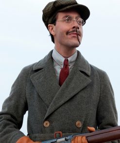 Boardwalk Empire Jack Huston Gray Wool Coat Free Shipping UK USA Canada