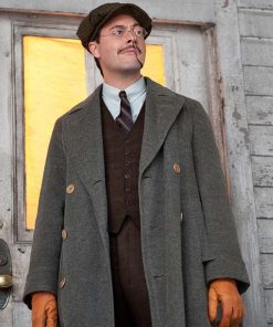 Boardwalk Empire Jack Huston Gray Wool Coat Hot Sale