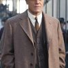 Boardwalk Empire Michael Shannon Brown Wool Coat