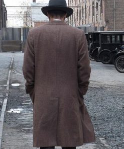 Boardwalk Empire Michael Shannon Brown Wool Coat Christmas Sale
