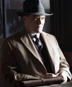 Boardwalk Empire Michael Shannon Brown Wool Coat Easter Sale