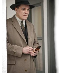 Boardwalk Empire Michael Shannon Brown Wool Coat Free Shipping UK USA Canada