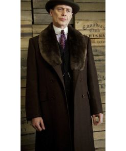 Boardwalk Empire Nucky Thompson Brown Wool Coat Christmas Sale