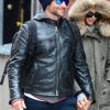 Bradley Cooper Biker Black Leather Jacket