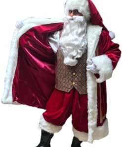 Christmas Bad Santa Claus Red Velvet Costume Coat Buy now
