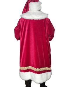 Christmas Bad Santa Claus Red Velvet Costume Coat Free Shipping UK USA Canada