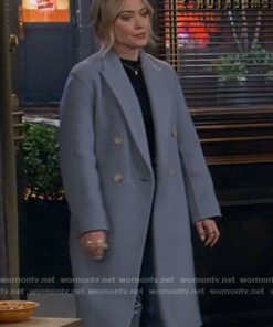 Hilary Duff How I Met Your Father Sophie Blue Coat Easter Sale