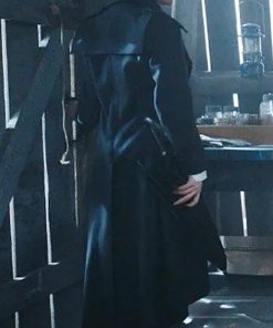 Jenna Ortega Black Trench Wednesday Wool Coat Black Friday Sale