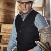 John Dutton Yellowstone Gray Kevin Costner Wool Vest