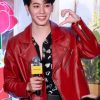 K-Drama Anan Wong Red Leather Biker Jacket