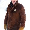 Longmire Robert Taylor Sheriff Walt Cowboy Suede Coat