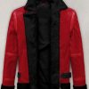 Men's B3 Bomber Aviator Red Leather Suede Jacket