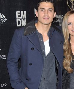 Men's Fashion Alex Gonzales Blue Wool Peacoat Christmas Sale