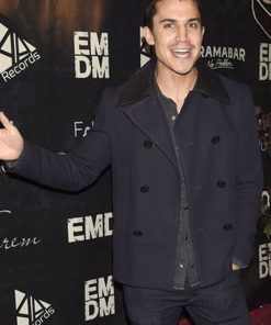 Men's Fashion Alex Gonzales Blue Wool Peacoat Shop now