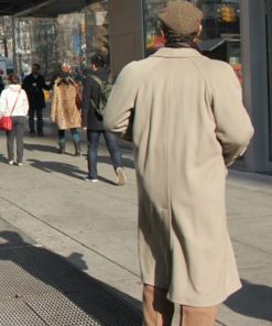 Men's Vintage Boardwalk Empire Cream Wool Coat Black Friday Sale