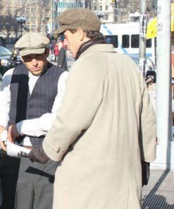 Men's Vintage Boardwalk Empire Cream Wool Coat Christmas Sale