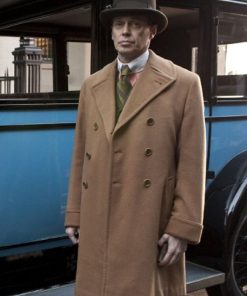 Nucky Thompson Boardwalk Empire Brown Wool Trench Coat