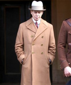 Nucky Thompson Boardwalk Empire Brown Wool Trench Coat Black Friday Sale