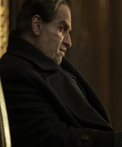 The Penguin Colin Farrell Black Wool Coat Free Shipping USA UK Canada