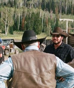 Yellowstone Forrie J. Smith Cowboy Leather Vest Christmas Sale