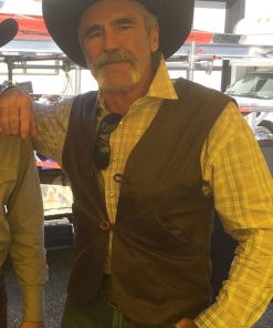 Yellowstone Forrie J. Smith Cowboy Leather Vest Easter Sale