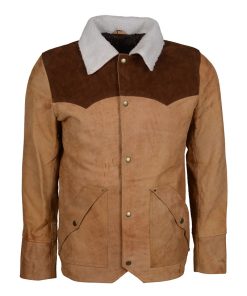 Yellowstone John Dutton Suede Leather Cowboy Jacket Kevin Costner Jacket