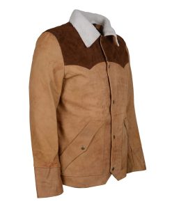 Yellowstone John Dutton Suede Leather Cowboy Jacket New Year Sale