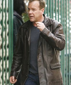 24 Legacy Jack Bauer Brown Leather Coat