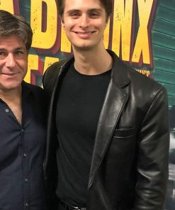 A Bronx Tale Lillo Brancato Black Leather Blazer Hot Sale