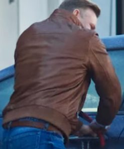 A Christmas Less Traveled Eric Johnson Brown Leather Jacket New Year Sale