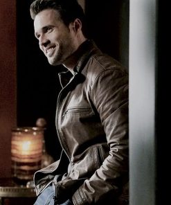 Agents of S.H.I.E.L.D. Grant Ward Brown Leather Jacket Gifts For him
