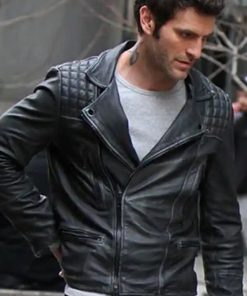 Alan Powell Quantico Brando Leather Biker Jacket Christmas Sale