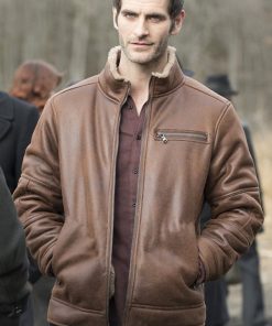 Alan Powell Quantico Brown Leather Fur Jacket