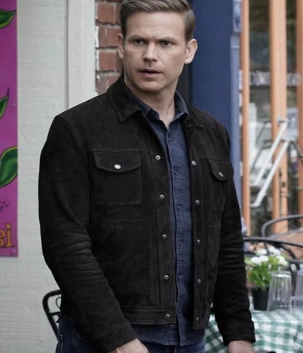 Alaric Saltzman Legacies Black Suede Leather Jacket