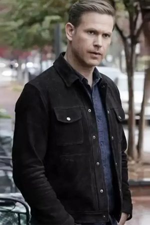 Alaric Saltzman Legacies Black Suede Leather Jacket Black Friday Sale