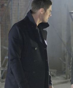 Beauty And The Beast Jay Ryan Black Wool Coat Winter Sale