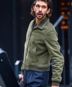 Black Doves Ben Whishaw Green Suede Jacket